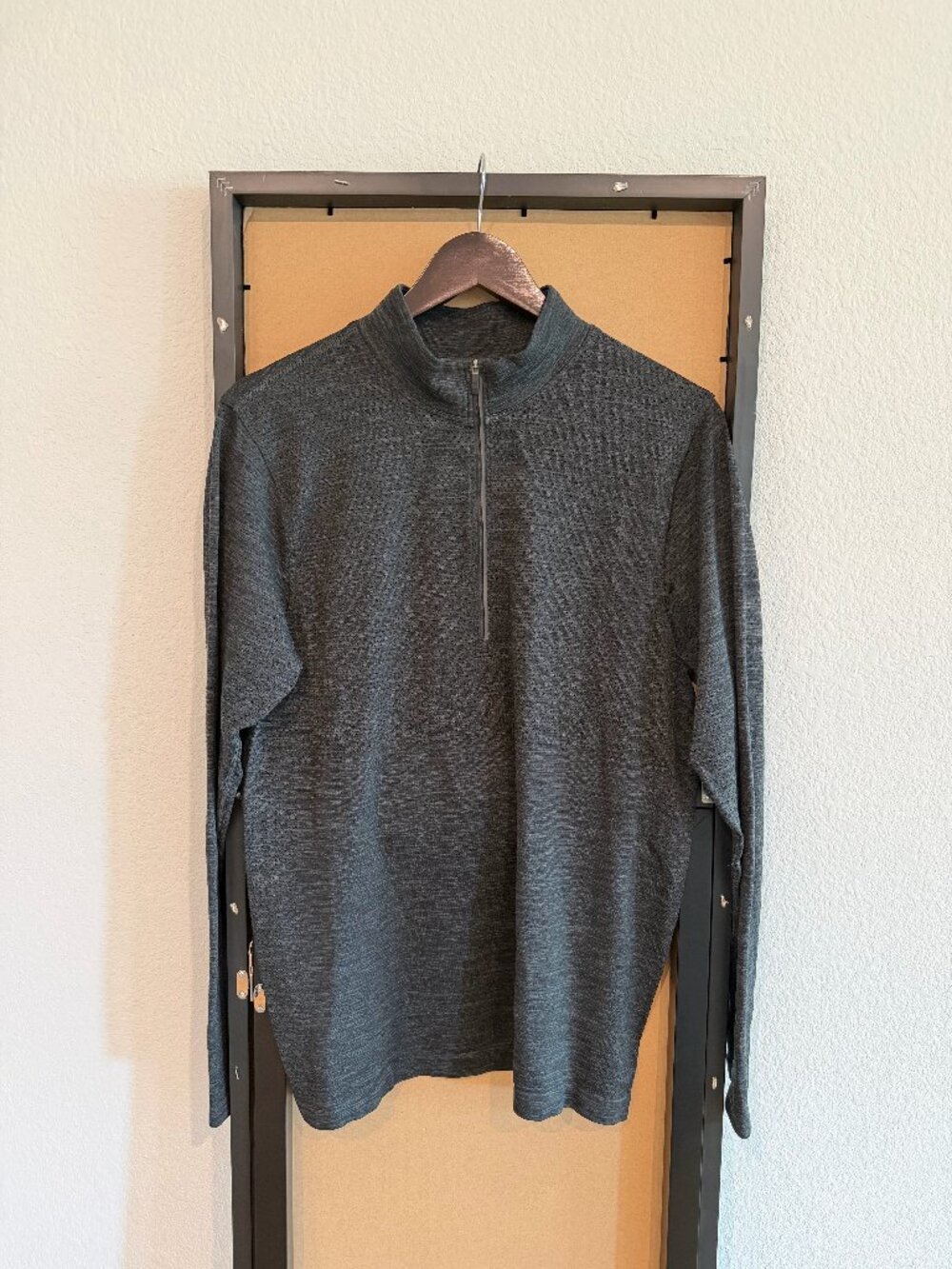 Lululemon Charcoal Heather Performance 1/4 Zip